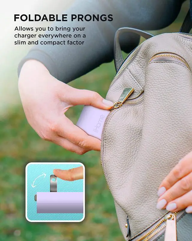 Alt view image 4 of 6 - iHome USB C Charger: AC Pro 20W Multiport USB Charger (1 USB-C Port, 1 USB-A Port), Flat USB C Charger Block, Dual Port USB Plug Adapter & Phone Charging Block