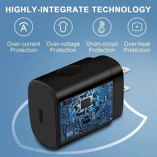 Alt view image 6 of 7 - 25W Samsung Super Fast Type C Charger Block for Samsung Galaxy A15/A14 5G/A54/S24 Ultra/S23FE/A23/A55/A13/Z Fold 5/A53/A03S/A24/S22 Plus/A25/S21,Pixel 8 Pro 7a 6,10FT Android Phone Fast Charging Cable