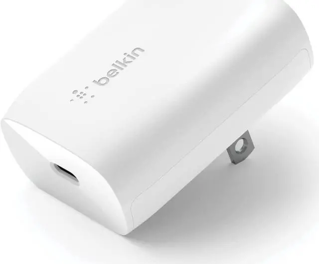 Main image of USB C Charger Block 30W Fast Charging - iPhone 17 Air Pro Pro Max  Galaxy S25 iPad AirPods  Watch Nintendo Switch 2 & More - White