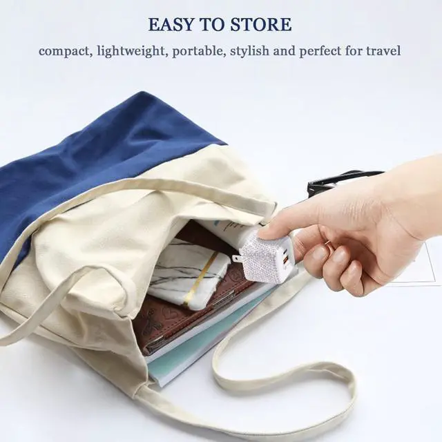 Alt view image 2 of 7 - USB C Wall Charger 20W Bling PD & QC 3.0 2 Port Charger with 20W Mini USB-C Power Adapter Compatible with iPhone iPad AirPods Samsung Galaxy and More