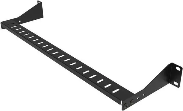 Alt view image 2 of 7 - JINGCHENGMEI 1U Horizontal 19-Inch Rack Mount Cable Management Bar, Depth Adjustable Horizontal Cable Lacing Cross Bar Black (1U1PC)