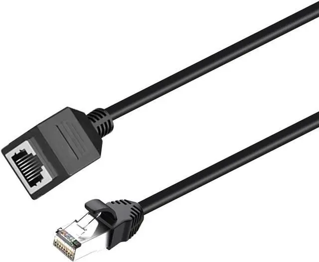 Alt view image 3 of 6 - Ethernet Extension Cable, RJ45 Male to Female Ethernet LAN Male to Female Connector Network Extension Cable RJ45 Extension Patch Cable Extender Cord (2ft/60cm) - 2Pack