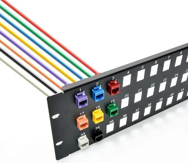 Alt view image 3 of 5 - Blank Patch Panel for Keystone Jack Cat.5E, Cat.6 (48 Port)