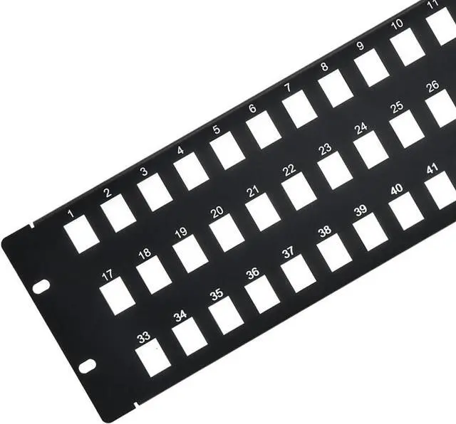 Alt view image 5 of 5 - Blank Patch Panel for Keystone Jack Cat.5E, Cat.6 (48 Port)