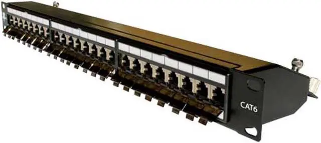 Main image of Vertical Cable Cat6 24 Port Shielded Krone Type 19" Horizontal Rackmount 1U Patch Panel, Welcome to consult