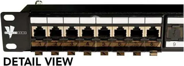 Alt view image 3 of 5 - Vertical Cable Cat6 24 Port Shielded Krone Type 19" Horizontal Rackmount 1U Patch Panel, Welcome to consult