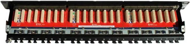 Alt view image 2 of 5 - Vertical Cable Cat6 24 Port Shielded Krone Type 19" Horizontal Rackmount 1U Patch Panel, Welcome to consult