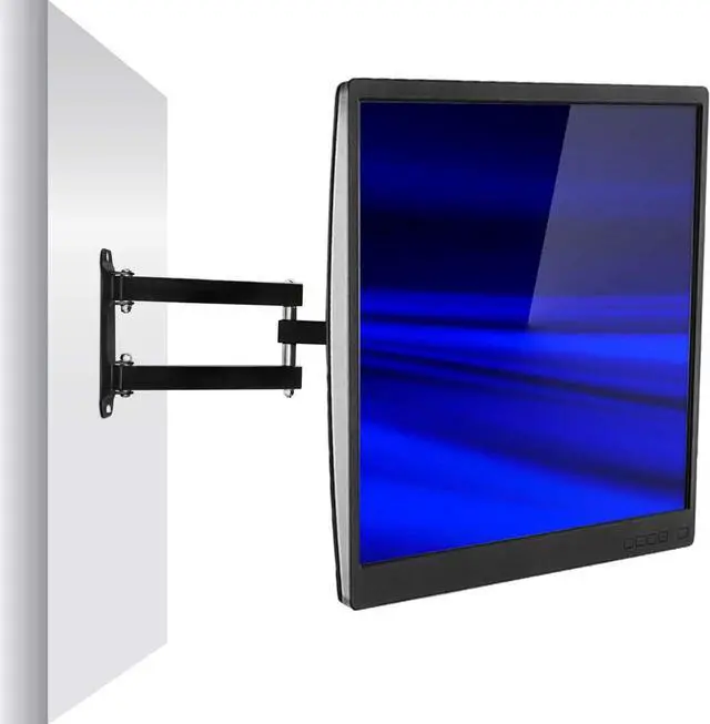 Alt view image 2 of 7 - Mount-It TV Wall Mount Full Motion LCD, LED 4K TV Swivel Bracket for 23-55 inch Screen Size, Compatible with VESA 400x400, 66 lbs Capacity (MI-2065L), Black