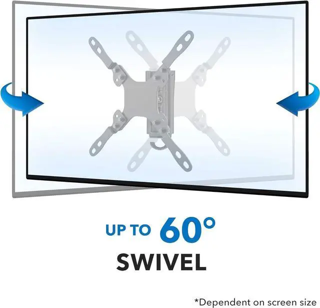 Alt view image 7 of 7 - MOUNT-IT! RV TV Mount with Dual Wall Plates | No-Rust Quick Release Aluminum Mounting Bracket for Indoor Or Outdoor Use | Low-Profile Full Motion Arm, 33lbs Capacity | Up to VESA 200x200mm