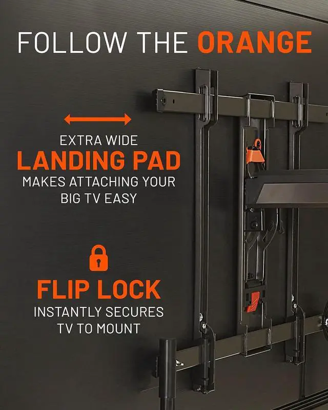 Alt view image 5 of 7 - ECHOGEAR Full Motion TV Wall Mount - Universal XL Bracket for Big TVs Up to 90" - Smooth Full Motion Plus Easy 3 Step Install with Pre-Assembled TV Interface - Ideal for OLED & QLED TVs