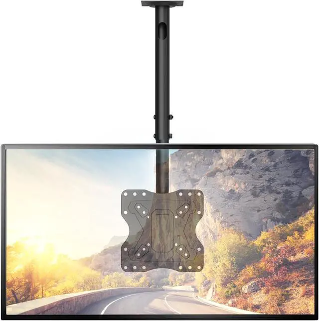Main image of WALI TV Ceiling Mount Adjustable Bracket Fits Most LED, LCD, OLED and Plasma Flat Screen Display 23 to 43 Inch, up to 110 Lbs, Mounting Holes 200x200mm (CM2343), Black