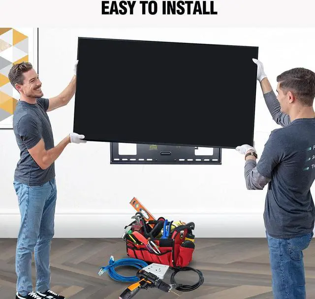 Alt view image 5 of 7 - FORGING MOUNT Heavy Duty Long Arm TV Mount, 43 inch Extension Dual Articulating Arm Full Motion TV Bracket, Fits 42-90 Inch Flat/Curve TVs, Holds up to 165 lbs, VESA600x400mm