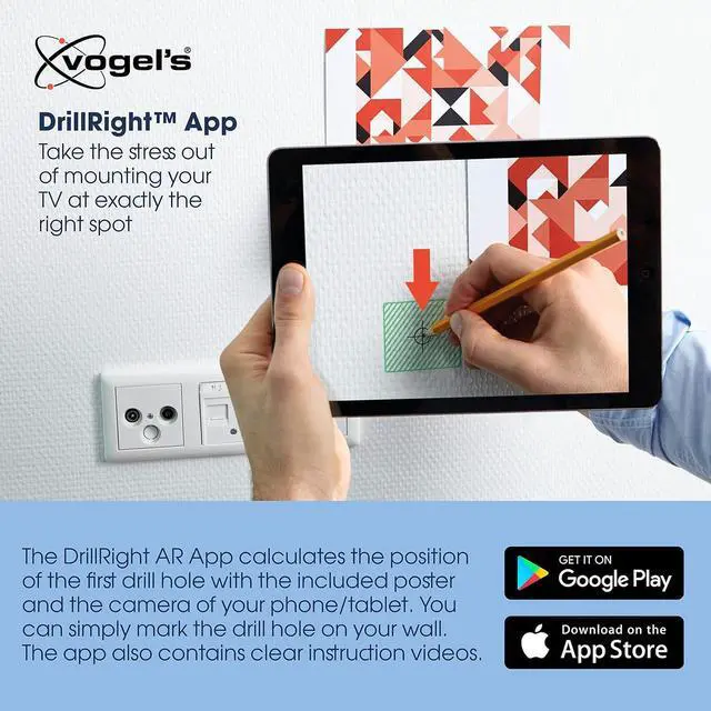 Alt view image 5 of 5 - Vogel's TVM 3405SP Flat OLED TV Wall Mount for 32-77 inch TV, Max. 50kg, TV Holder Max. VESA 400 x 200 (LG OLED B and C Series), Distance to The Wall only 2.2 cm