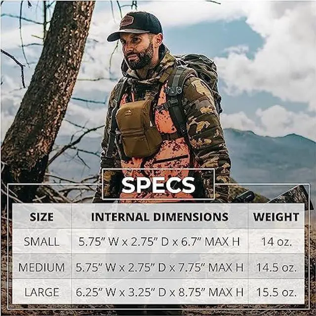 Alt view image 4 of 6 - Marsupial Gear Enclosed Binocular Pack, Ranger, Small