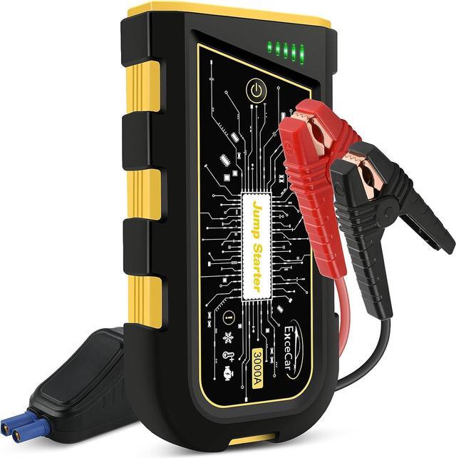 EXCECAR Y29 Plus Car Jump Starter 3000A Peak for Up to 8.0L Gas or 6.5L  Diesel Engine, Car Battery Stater, Auto Battery Jump Box with Built-in LED