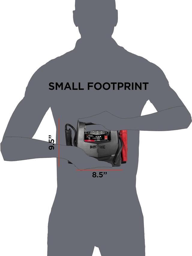 Alt view image 4 of 7 - Schumacher SL1562 Lithium Portable Power Station -150 PSI Air Compressor, 1200A 12V Jump Starter, for 8.0L Gas | 6.0L Diesel Engines  Charge Apple, Samsung and Android Devices