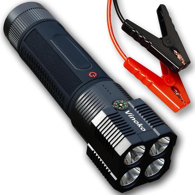 Main image of Car Battery 1000A Peak 12V Jump Starter with 2000 Lumens Flashlight,Digital Display Smart Clamps Jump Box, Booster 12V Battery Pack and Power Bank