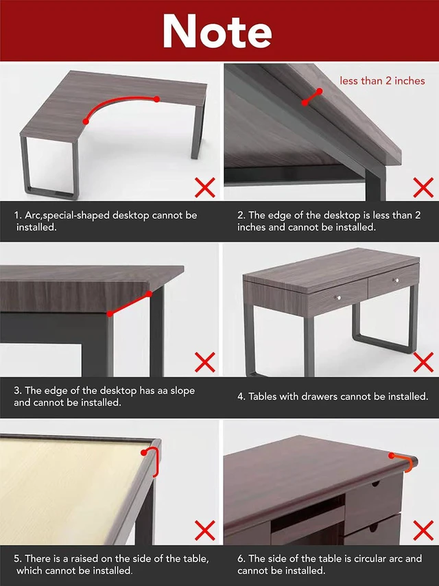 Alt view image 7 of 7 - Computer Arm Rest for Desk, Suitable for Office desks, Sturdy Mouse arm Support, Computer Desk Extender, Suitable for Home and Office