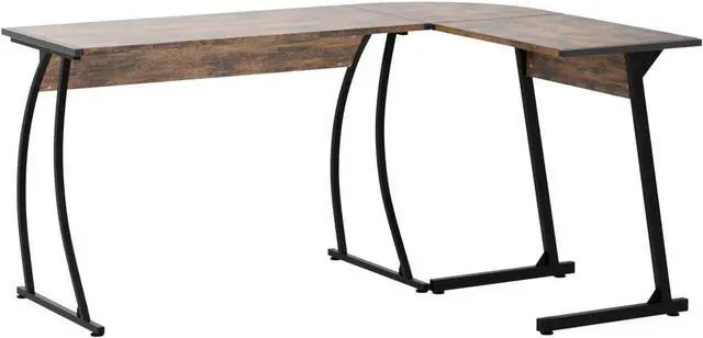 Alt view image 5 of 7 - ZenStyle L-Shape 58.1in Corner Computer Desk Home Office PC Laptop Table Multipurpose Gaming Workstation with Solid Steel Frame/Waterproof Desktop