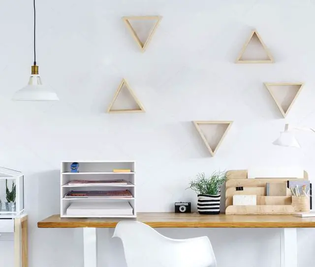 Alt view image 6 of 6 - Desk Paper Organzier Wood Paper Organizer Storage Office Paper Shelves Letter Tray File Sorter with Adjustable Shelves for Home Office