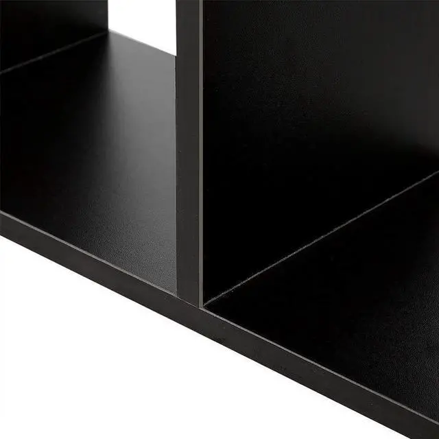 Alt view image 5 of 7 - Wood Adjustable Desktop Storage Organizer Display Shelf Rack, Office Supplies Desk Organizer,Black