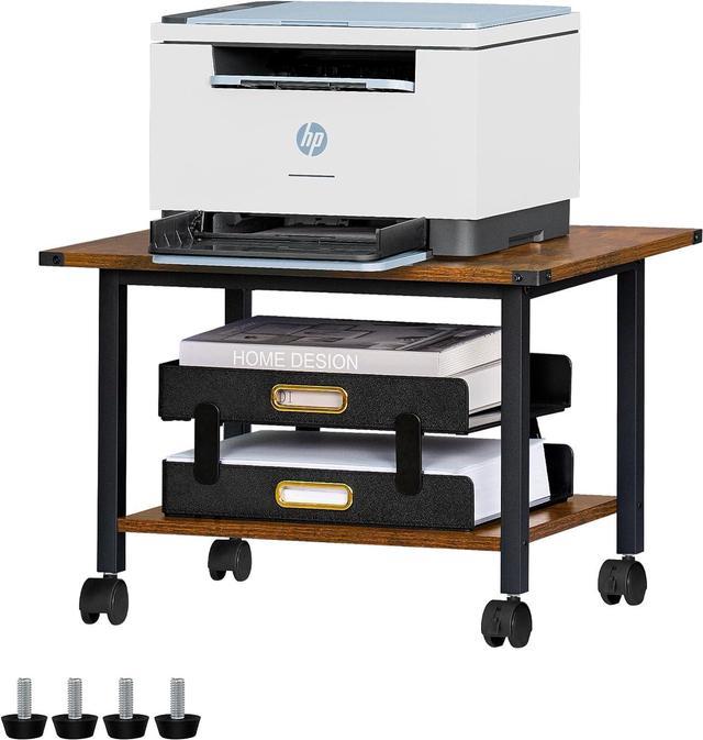 Rolling printer table discount