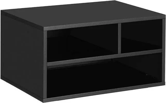 Main image of SONGMICS Printer Stand for Desk, Home Desktop Printer Stand with Storage Shelves for Office, Steel Frame, Multi-Purpose Rack, 15.9 x 11.8 x 8.7 Inches, Matte Black UOMC101B01