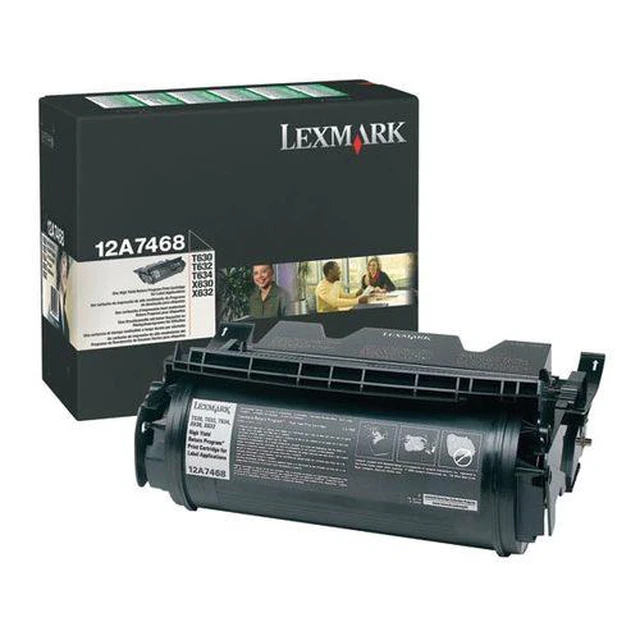 Alt view image 13 of 14 - Lexmark 12A7468 High-Yield Toner 21000 Page-Yield Black