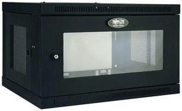 Alt view image 10 of 20 - Tripp Lite 6U Wall-Mount Rack Enclosure Cabinet with Clear Acrylic Window, Switch-Depth (SRW6UG)
