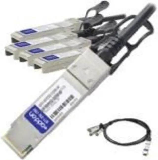 Alt view image 3 of 8 - Addon Cisco Qsfp-4Sfp25g-Cu5m Compatible Taa Compliant 100Gbase-Cu Qsfp28 To 4Xsfp28 Direct Attach Cable (Passive Twinax 5M)