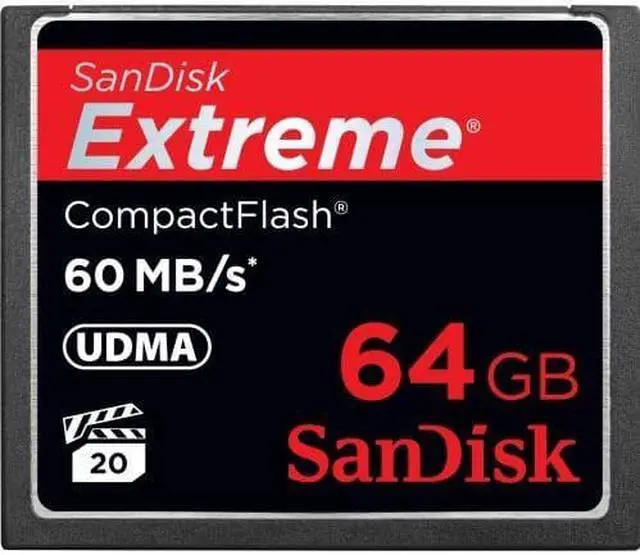 Alt view image 7 of 20 - SanDisk Extreme 64 GB CompactFlash