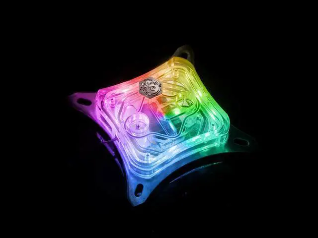 Alt view image 8 of 10 - Bitspower CPU Waterblock Summit M, Clear Acrylic Top, Digital RGB, Intel & AMD CPU