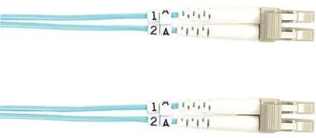 Main image of Black Box FO10G-001M-LCLC 3.28 ft. Aqua Multimode Value Line Patch Cable