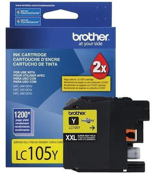 Alt view image 3 of 6 - Brother Innobella LC105YS Ink Cartridge - Yellow