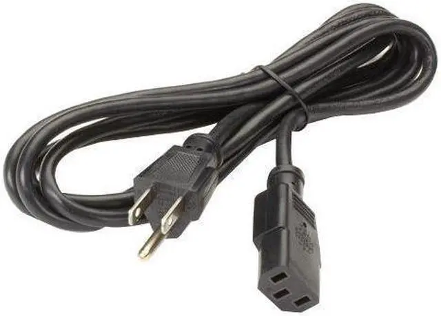 Alt view image 3 of 10 - Black Box PC/Monitor Power Cord NEMA 5-15P to IEC-60320-C13 6.5-ft. (2-m)