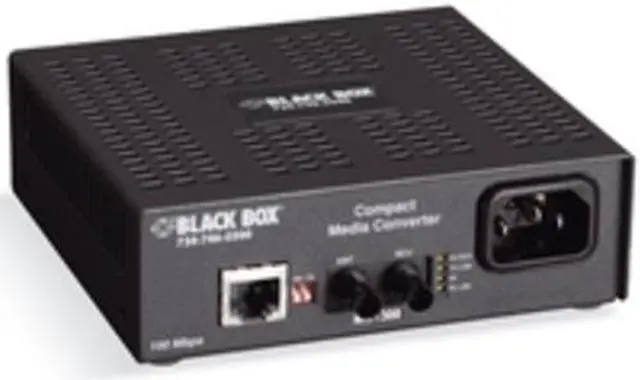 Alt view image 2 of 9 - Black Box Fast Ethernet Compact Media Converter