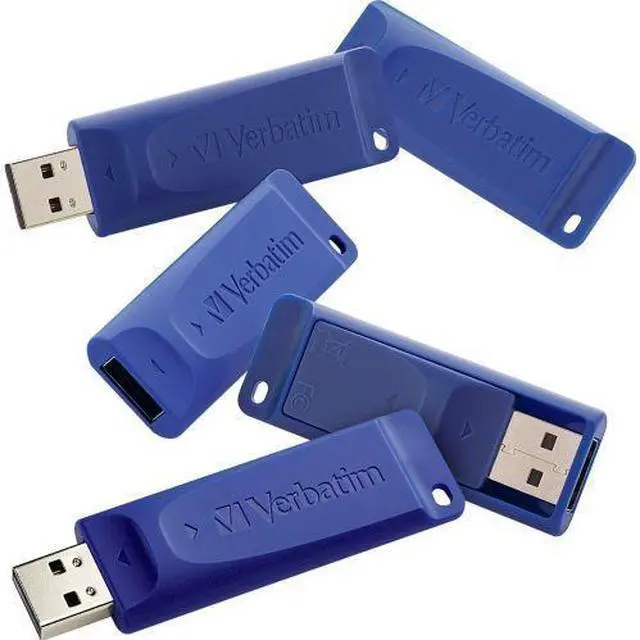 Alt view image 2 of 3 - Verbatim Classic Usb Flash Drive 99121 8gb 5/pk Blue