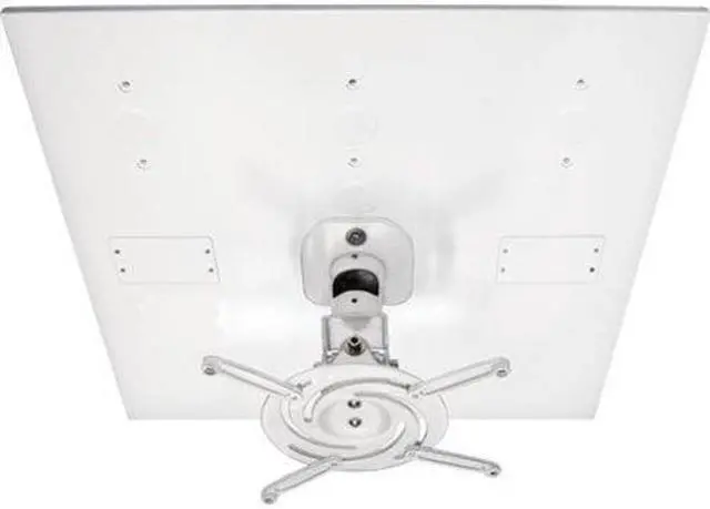 Alt view image 3 of 20 - Amer Mounts AMRDCP100KIT Universal Drop Ceiling Projector Mount - Supports up to 30lb load, 360 degree rotation, 180 degree tilt