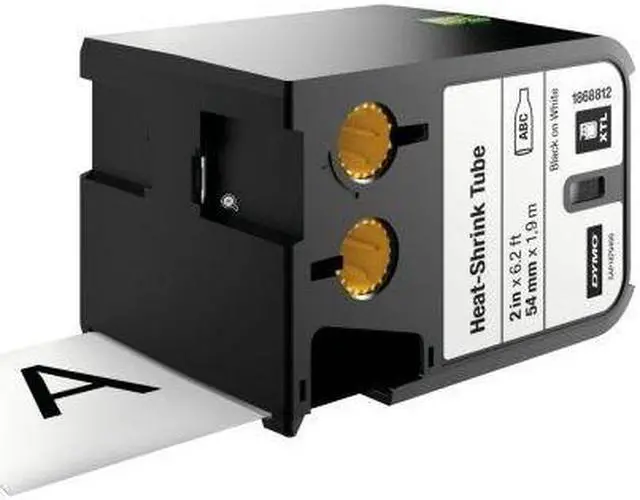 Alt view image 4 of 6 - DYMO - XTL 1868812 Heat Shrink Tube Labels (54 mm) - Black on White - 2"
