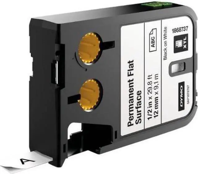 Alt view image 2 of 6 - DYMO CORP 1868737 DY XTL 0.5" 12MM BK/WT POLY CO