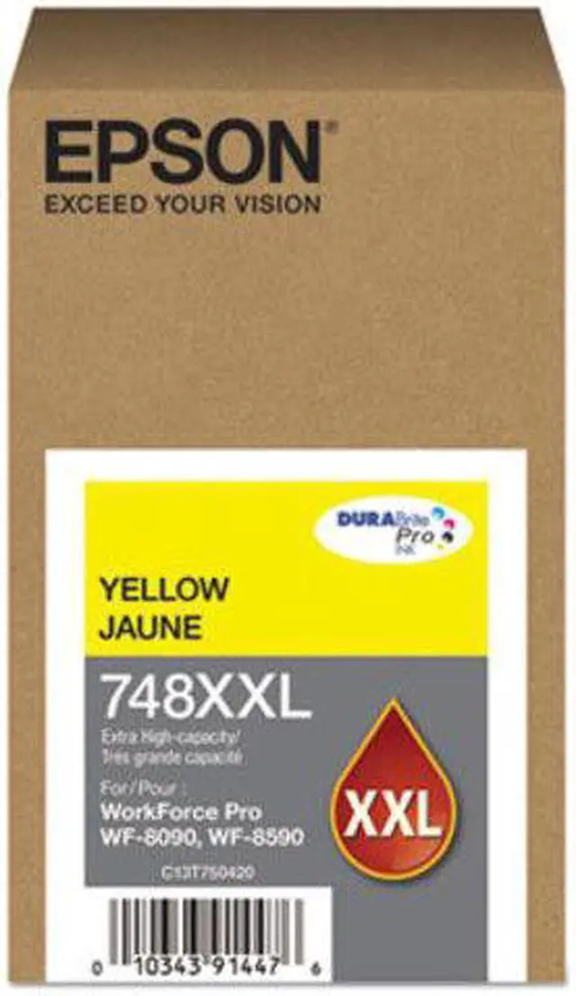 Alt view image 2 of 8 - EPSON PRINT T748XXL420 T748 YELLOW INK CARTRIDGE