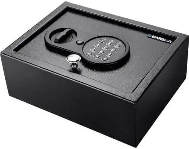 Alt view image 3 of 16 - BARSKA AX12622 Security Safe,Black,10.5 lb.
