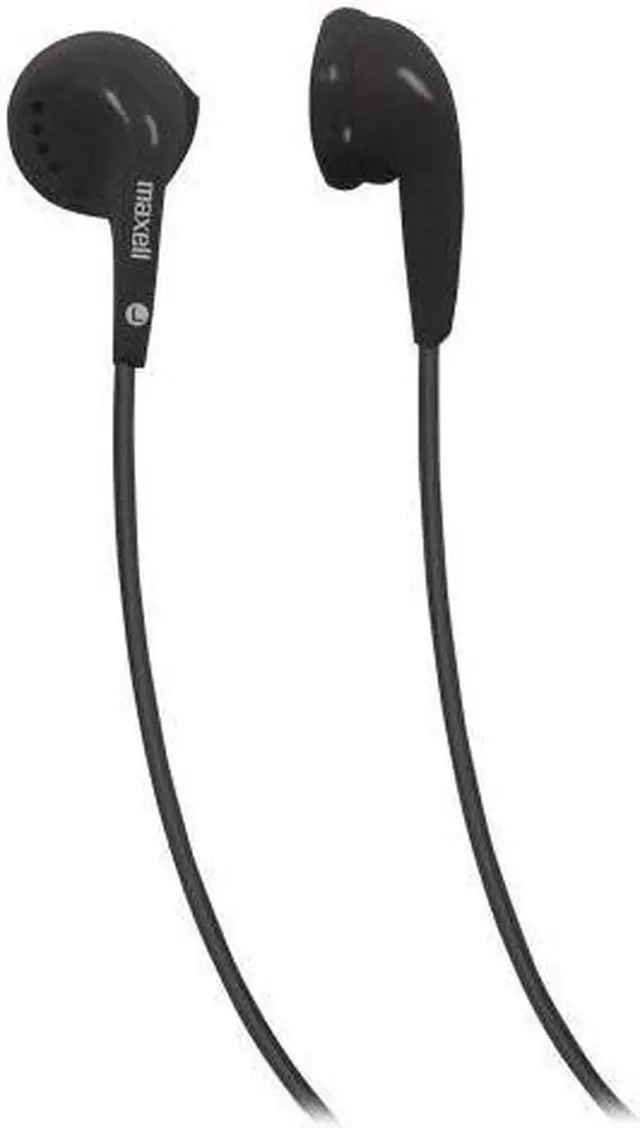 Alt view image 2 of 12 - Maxell EB-95 Stereo Earbuds Black 190560