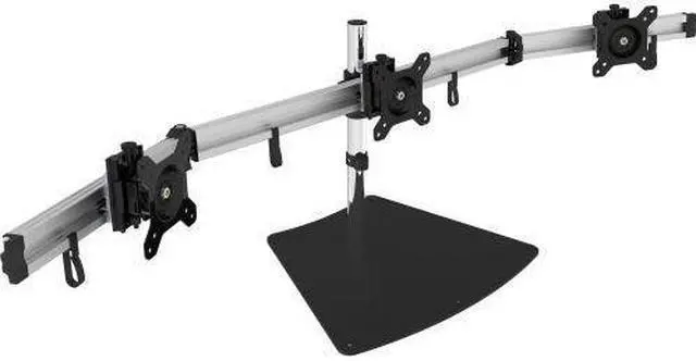 Alt view image 2 of 20 - Siig Easy-Adjust Triple Monitor Desk Stand - 13" To 27"