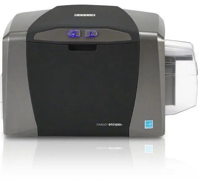 Alt view image 3 of 4 - Fargo 050100 Dtc1250e Dye Sublimation/Thermal Transfer Printer - Color - Desktop - Card Print - Auto Feed - 100 Card Input Hopper 30 Card Output Hopper - 6 Second Mono - 16 Second Color - 300 Dpi - Us