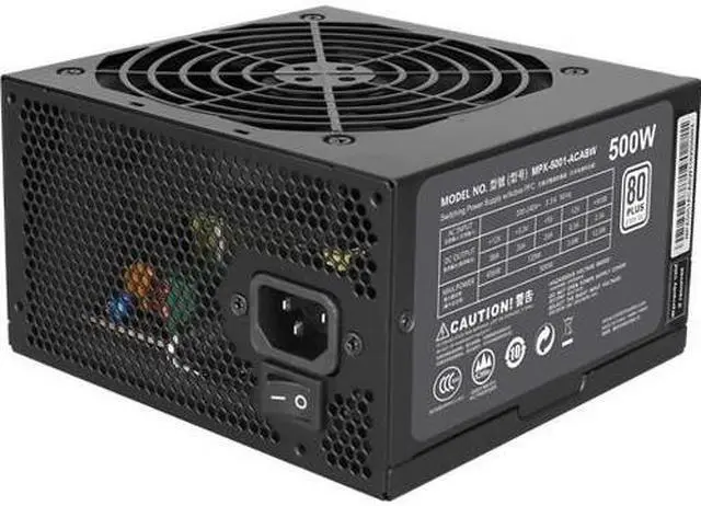 Alt view image 11 of 13 - Cooler Master MPX-5001-ACAAW-BS Masterwatt Lite 500W with 80 Plus Certified Power Supply with Full Protections