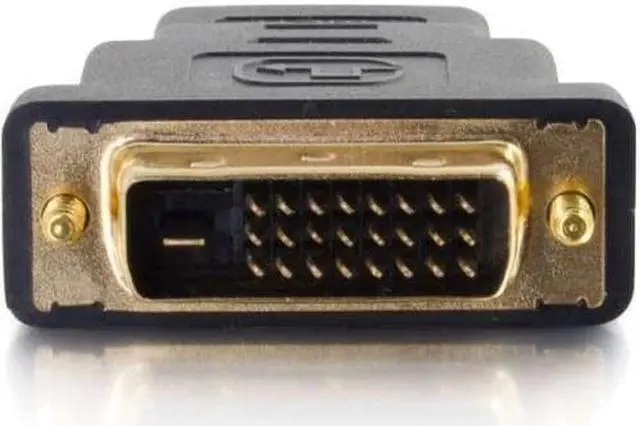 Alt view image 6 of 11 - C2G 757120184010 18401 Video Adapter - 1 x 19-pin HDMI Male, 1 x 24-pin DVI Male - Black