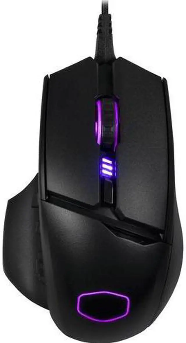 Alt view image 4 of 17 - Cooler Master MM830 Gaming Mouse with 24, 000 DPI Sensor, Hidden D-Pad Buttons, 4-Zone RGB, and Precision Wheel