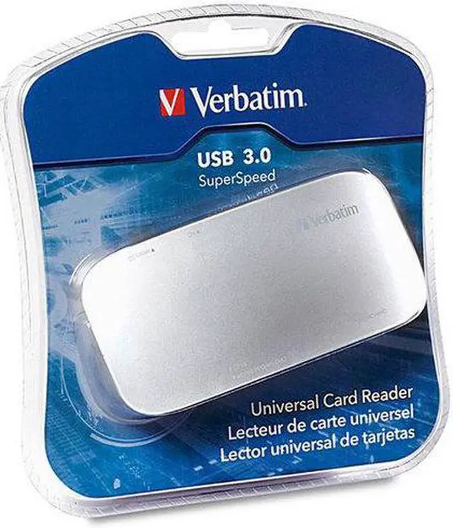 Alt view image 2 of 9 - Verbatim USB 3.0 Flash Card Reader