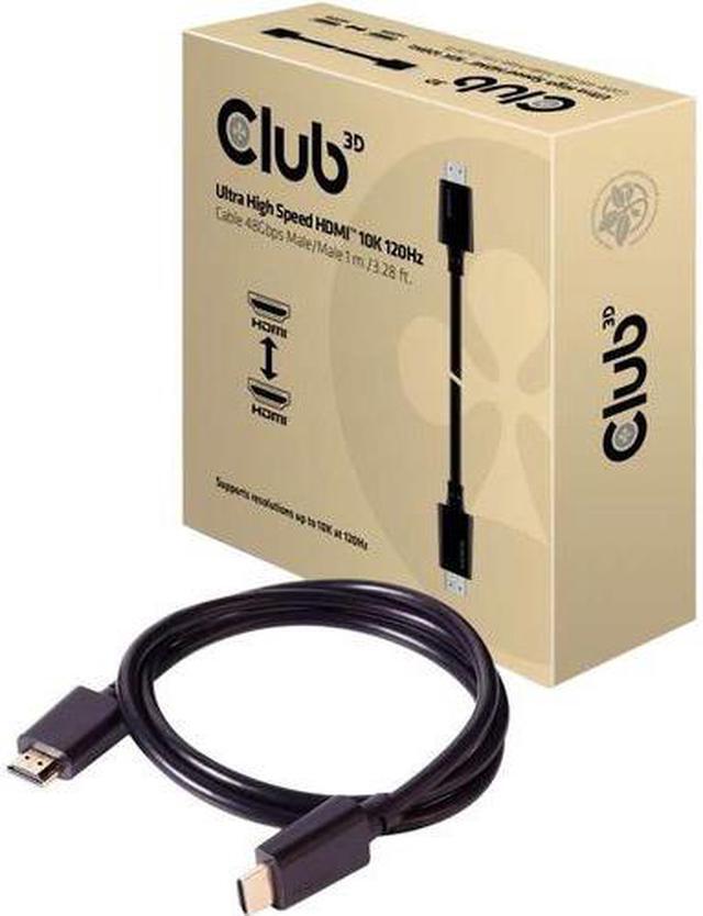 Alt view image 8 of 20 - Club 3D Ultra High Speed HDMI™ Cable 10K 120Hz 48Gbps M/M 1 m./3.28 ft.